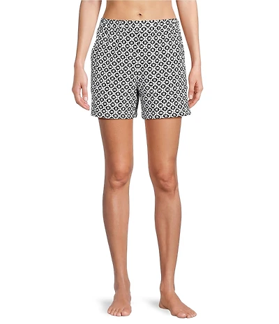 Sleep Sense Knit Geo Print Coordinating Sleep Shorts