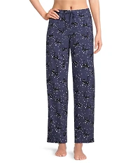 Sleep Sense Moonlit Cats Print Coordinating Knit Sleep Pants