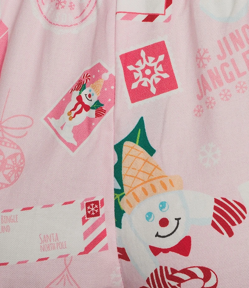 Sleep Sense Mr. Bingle Print Woven Twill Drawstring Tie Coordinating Sleep Pants