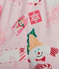 Sleep Sense Mr. Bingle Print Woven Twill Drawstring Tie Coordinating Sleep Pants