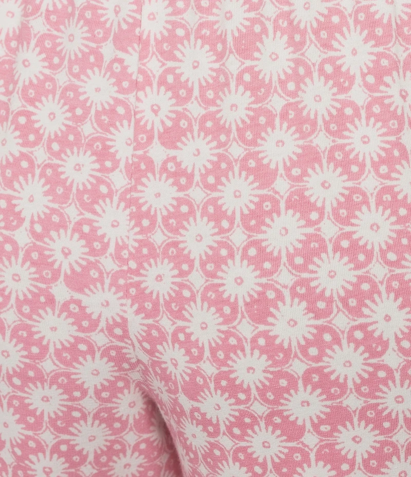 Sleep Sense Pink Geo Print Coordinating Knit Sleep Capri Pants