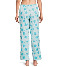 Sleep Sense Polar Bear Print Flannel Drawstring Tie Coordinating Holiday Sleep Pants