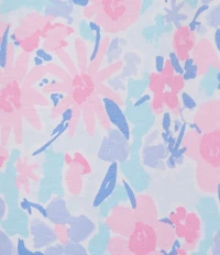 Sleep Sense Soft Flower Print Short Sleeve Crew Neck Knit Nightgown