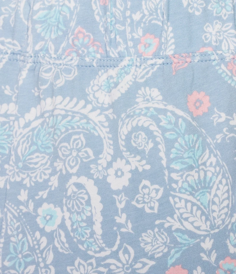 Sleep Sense Sweet Paisley Print Coordinating Knit Sleep Capri Pants