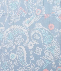 Sleep Sense Sweet Paisley Print Coordinating Knit Sleep Capri Pants