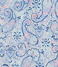 Sleep Sense Sweet Paisley Print Short Sleeve Crew Neck Knit Sleep Shirt