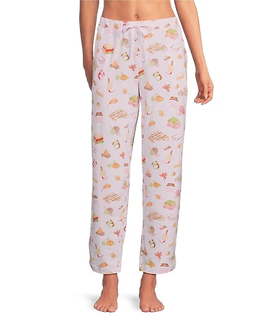 Sleep Sense Tossed Fall Print Coordinating Knit Sleep Pants