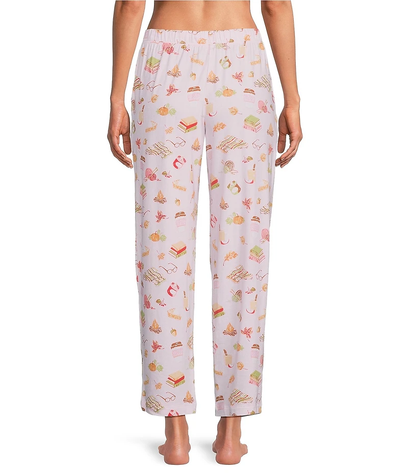 Sleep Sense Tossed Fall Print Coordinating Knit Sleep Pants