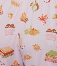 Sleep Sense Tossed Fall Print Coordinating Knit Sleep Pants
