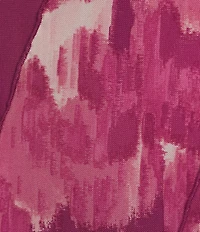 Slim Factor by Investments Blur Print Crew Neck Long Sleeve Ruffled Hem Lined Top