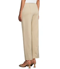 Slim Factor by Investments Stretch Ponte Knit No Waist Slim Straight Pants