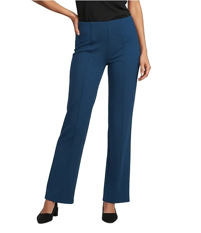 Slim Factor by Investments Stretch Ponte Knit No Waist Slim Straight Pants