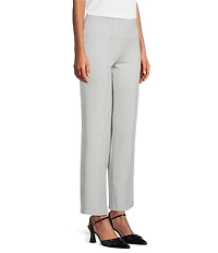Slim Factor by Investments Stretch Ponte Knit No Waist Slim Straight Pants