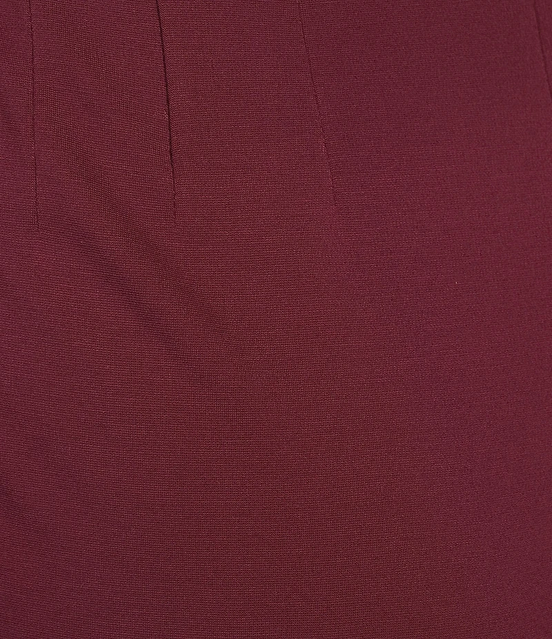 Slim Factor by Investments Lightweight Ponte Knit No Waist Wide Leg Pants