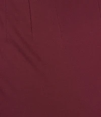 Slim Factor by Investments Lightweight Ponte Knit No Waist Wide Leg Pants