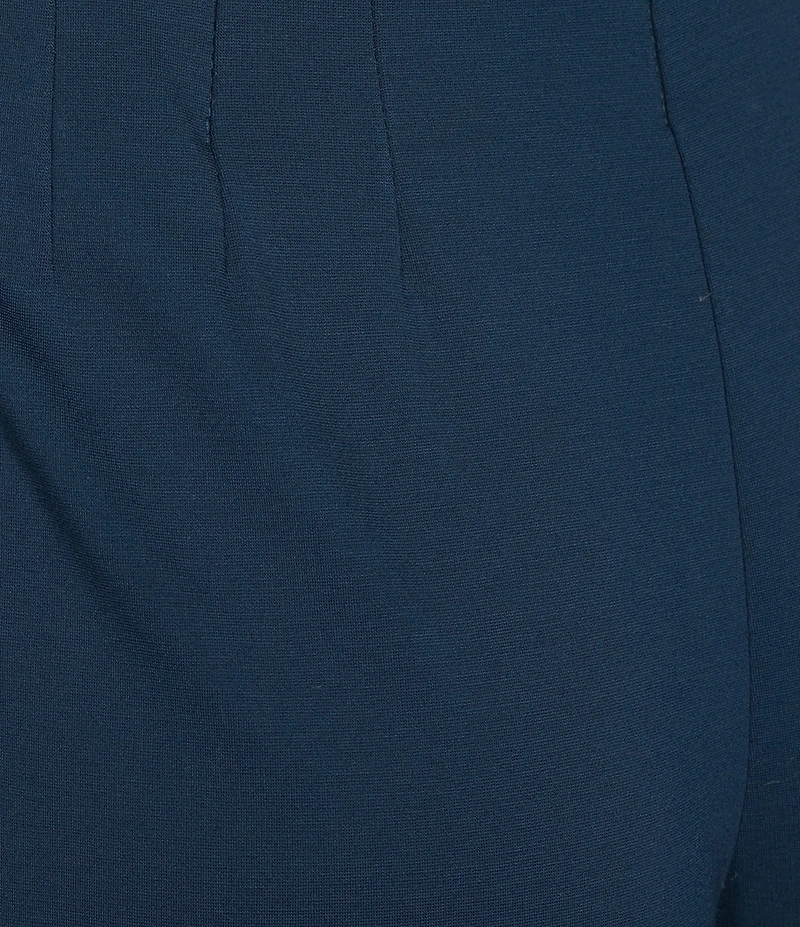 Slim Factor by Investments Lightweight Ponte Knit No Waist Wide Leg Pants