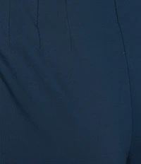 Slim Factor by Investments Lightweight Ponte Knit No Waist Wide Leg Pants