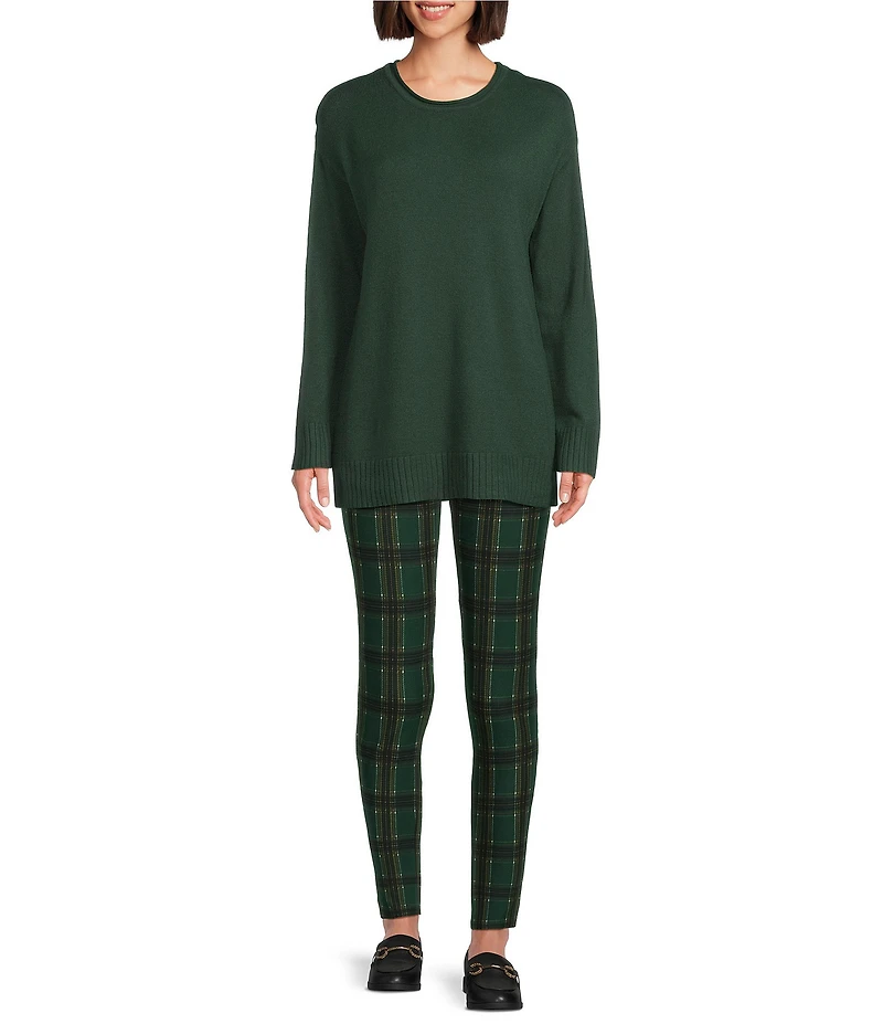 Slim Factor by Investments Madison Crew Neck Long Sleeve Sweater