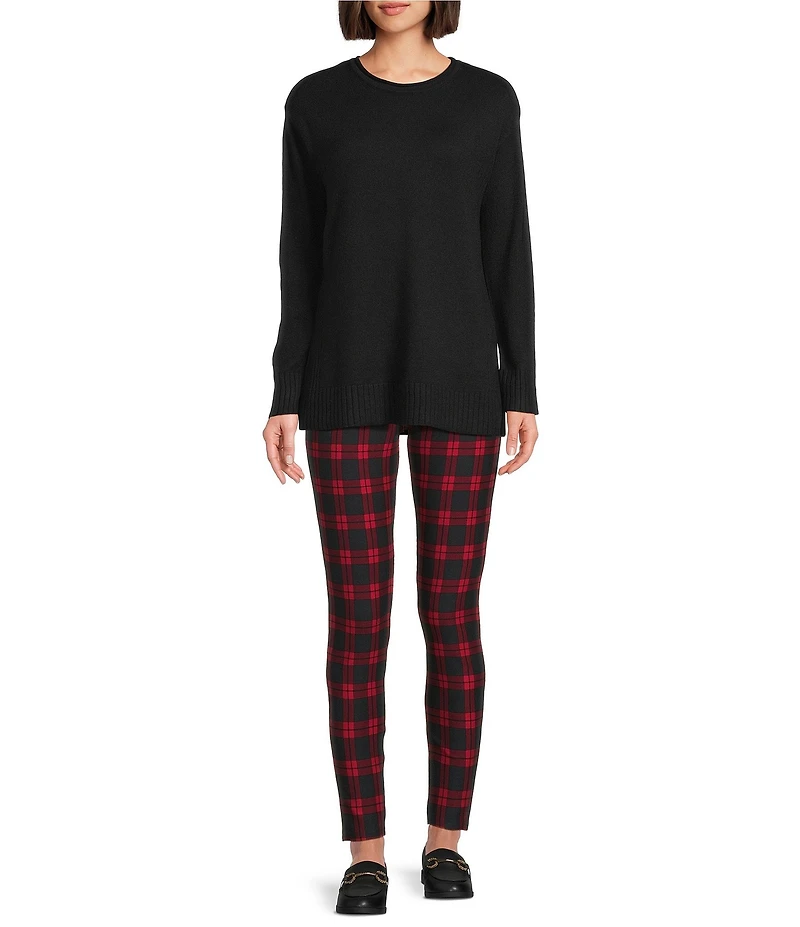 Slim Factor by Investments Madison Crew Neck Long Sleeve Sweater