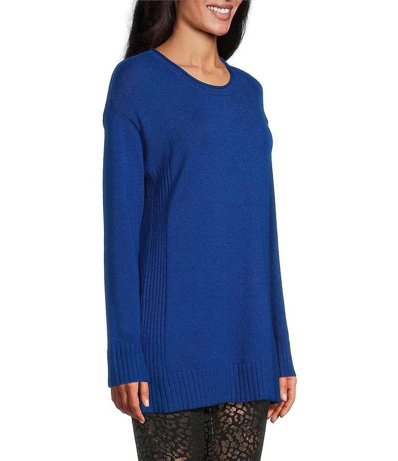 Slim Factor by Investments Madison Crew Neck Long Sleeve Sweater