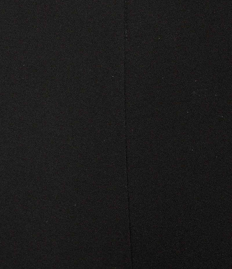 Slim Factor by Investments Plus Ponte Knit No Waist Flare Leg Beaded Trim Pants