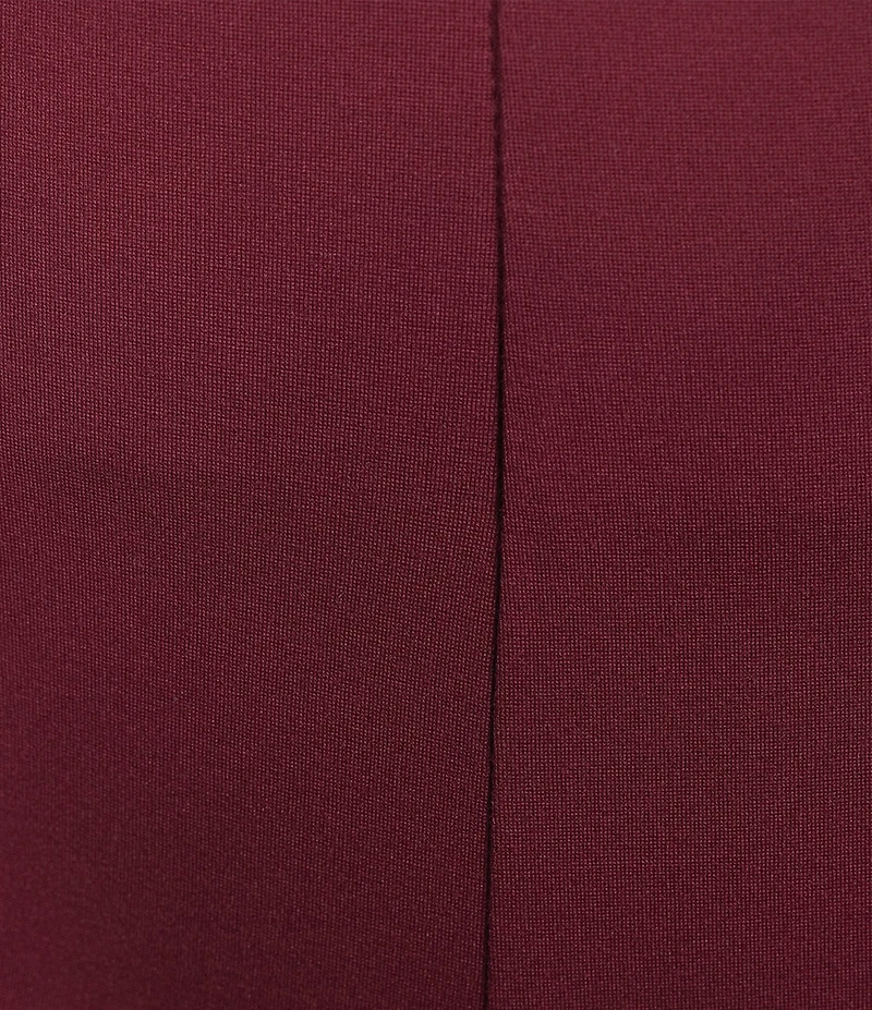 Slim Factor by Investments Plus Size Ponte Knit No Waist Slim Straight Pants