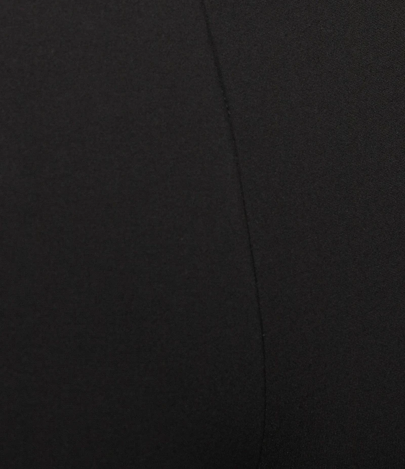 Slim Factor by Investments Ponte Knit No Waist Flare Leg Beaded Trim Pants