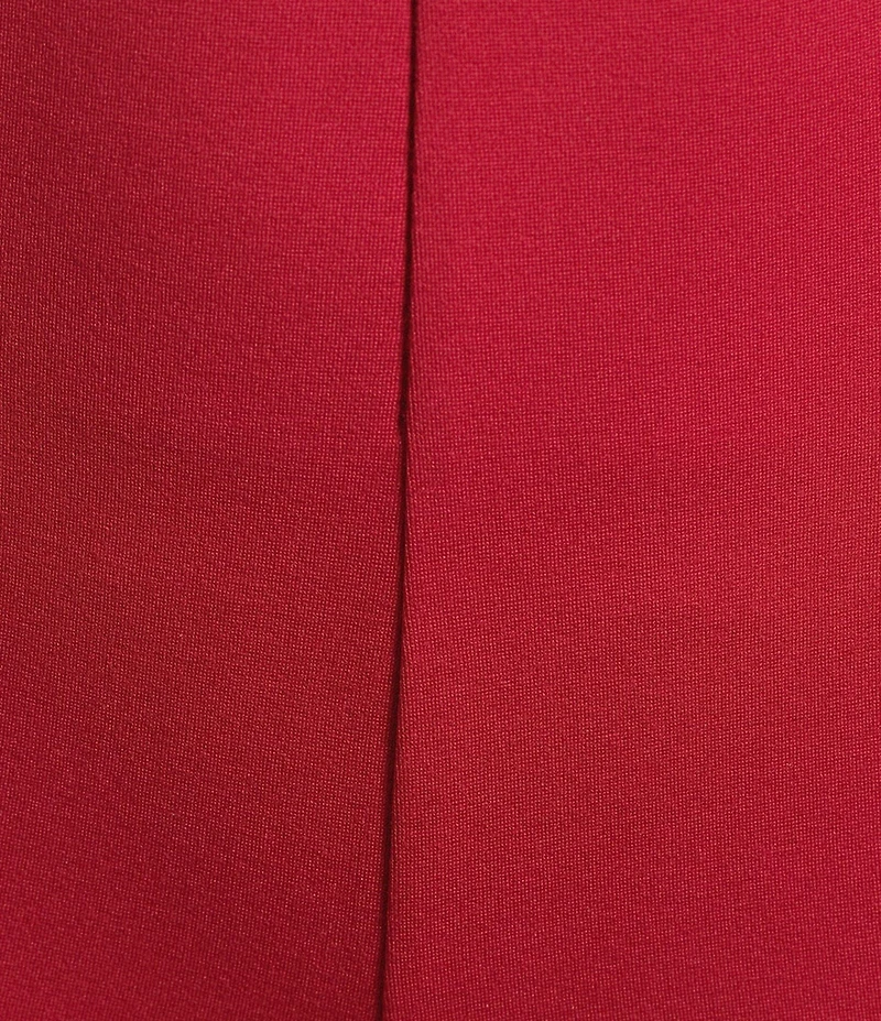 Slim Factor by Investments Ponte Knit No Waist Wide Leg Beaded Hem Pants