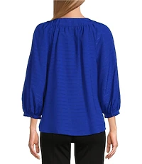 Slim Factor By Investments Sloane V-Neck 3/4 Sleeve Top