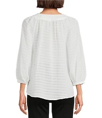 Slim Factor By Investments Sloane V-Neck 3/4 Sleeve Top