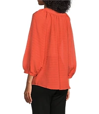 Slim Factor By Investments Sloane V-Neck 3/4 Sleeve Top
