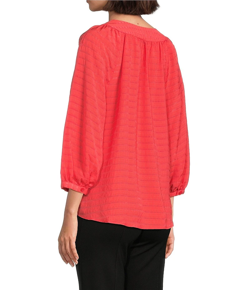 Slim Factor By Investments Sloane V-Neck 3/4 Sleeve Top