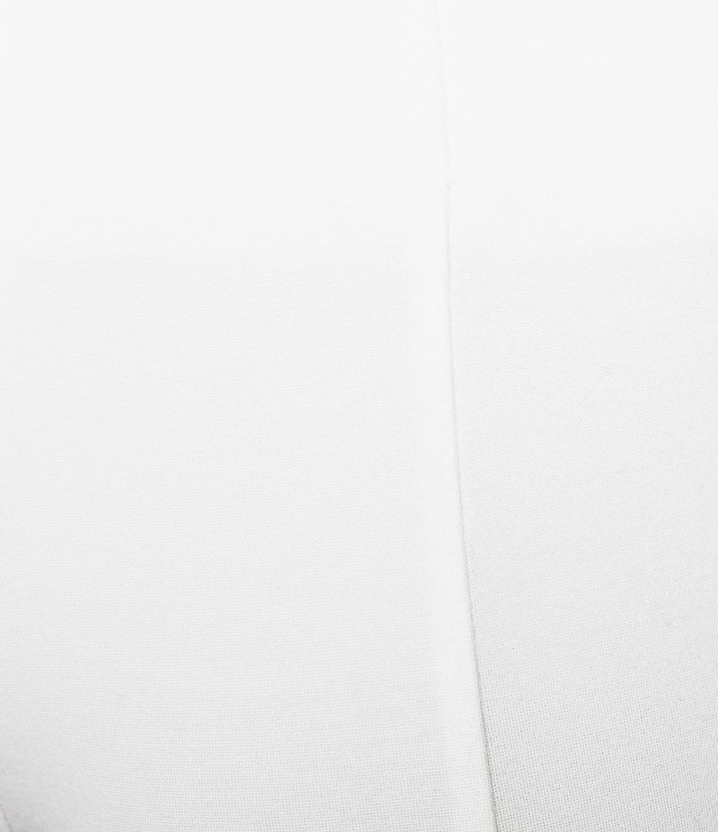 Slim Factor by Investments Stretch Ponte Knit No Waist Flare Leg Front Slit Heatset Pants