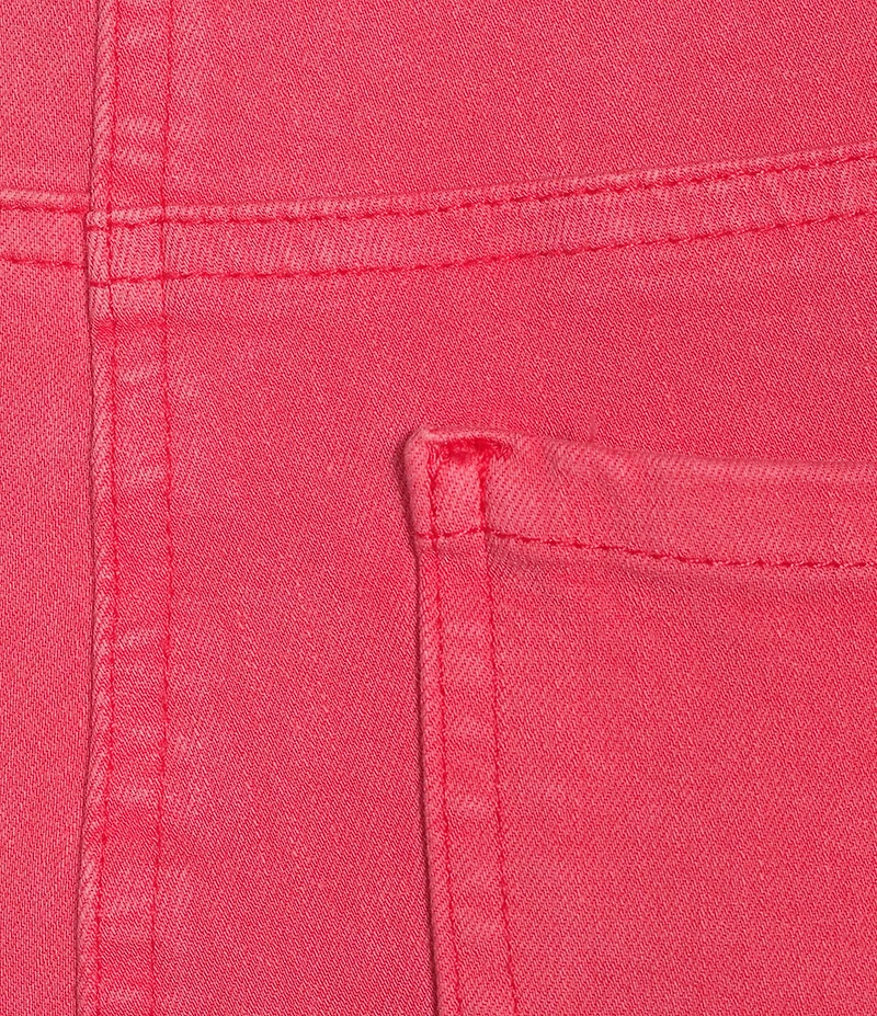 Slimsation® by Multiples Stretch Denim Fringe Detail Copped Pants