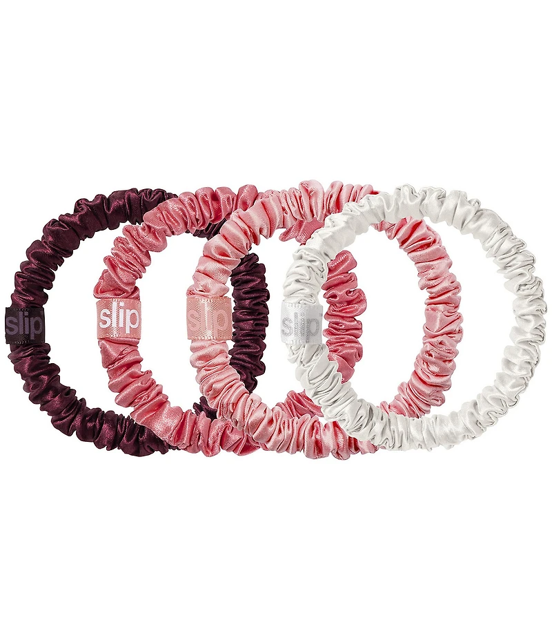 Slip Puresilk Skinny Candy Cane Scrunchie Set