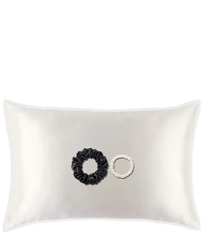 Slip Pure Silk Charm Pillowcase Scrunchie Gift Set