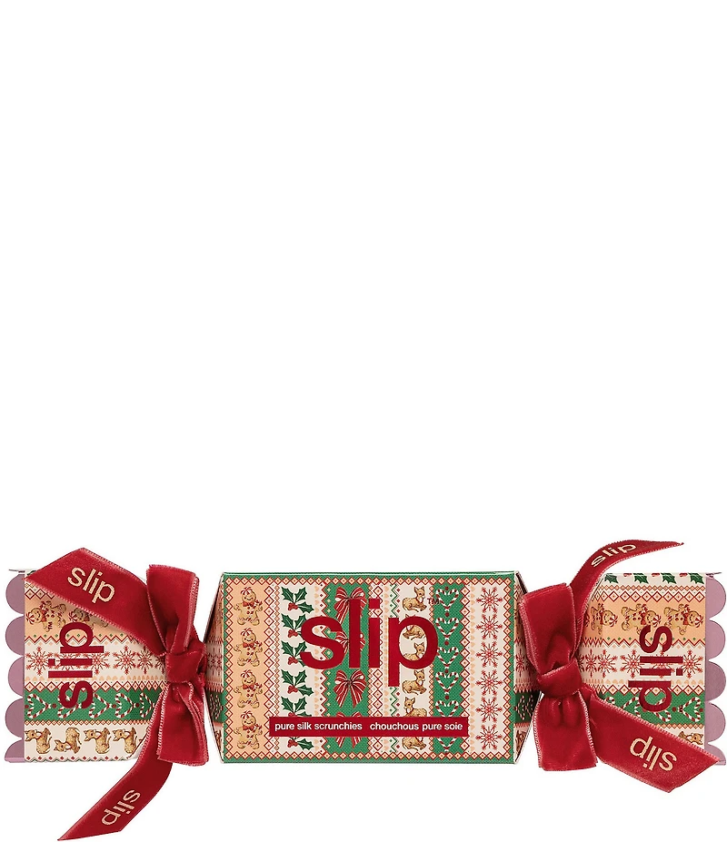 Slip Pure Silk Large Scrunchie Holiday Cracker Gift Box Set