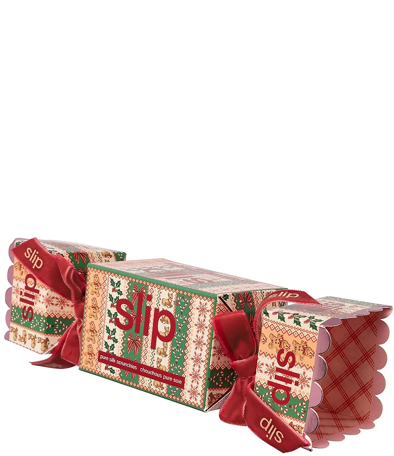 Slip Pure Silk Large Scrunchie Holiday Cracker Gift Box Set