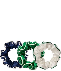 Slip Pure Silk Pickleball Large Gameday Contrast Piping Scrunchie Set
