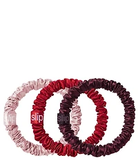 Slip Pure Silk Skinny Scrunchie Trio Tin Ornament Set