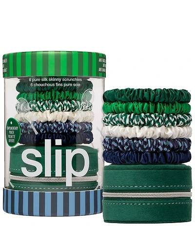 Slip Pure Silk Skinny Scrunchies With Complimentary Pouch