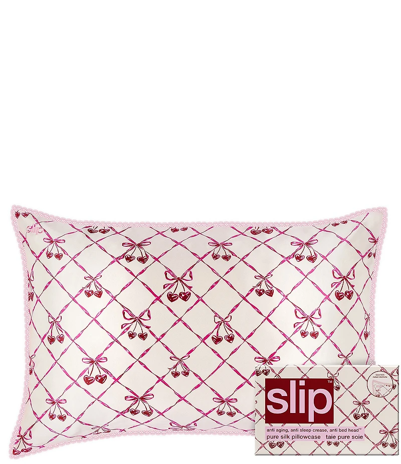 Slip Pure Silk Sweet Cherry Queen Pillowcase