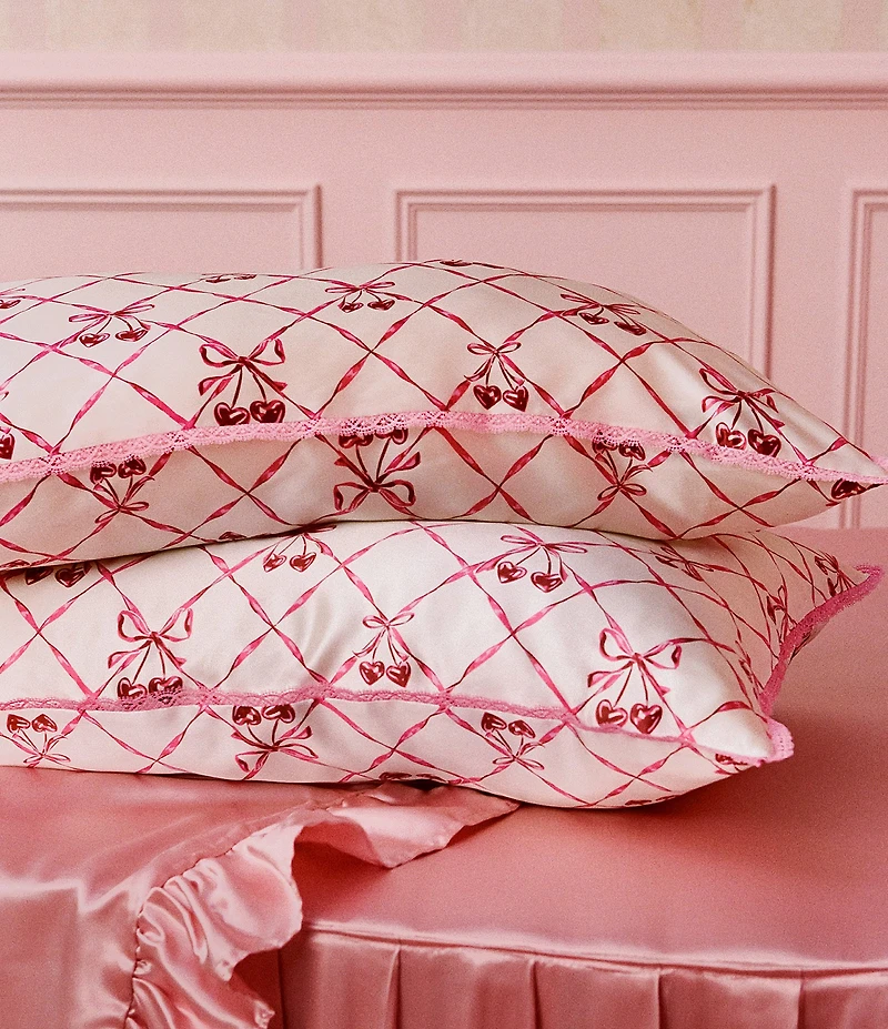 Slip Pure Silk Sweet Cherry Queen Pillowcase