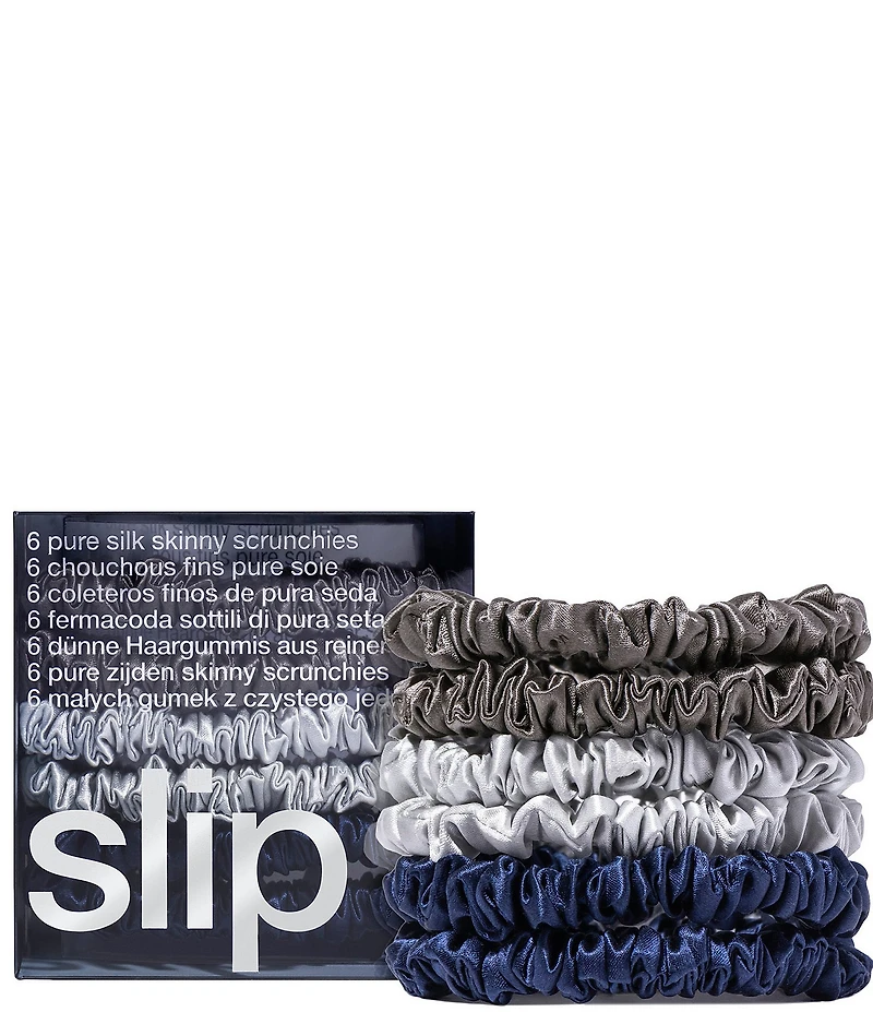 Slip Pure Silk Multi-Color Skinny Scrunchie Set