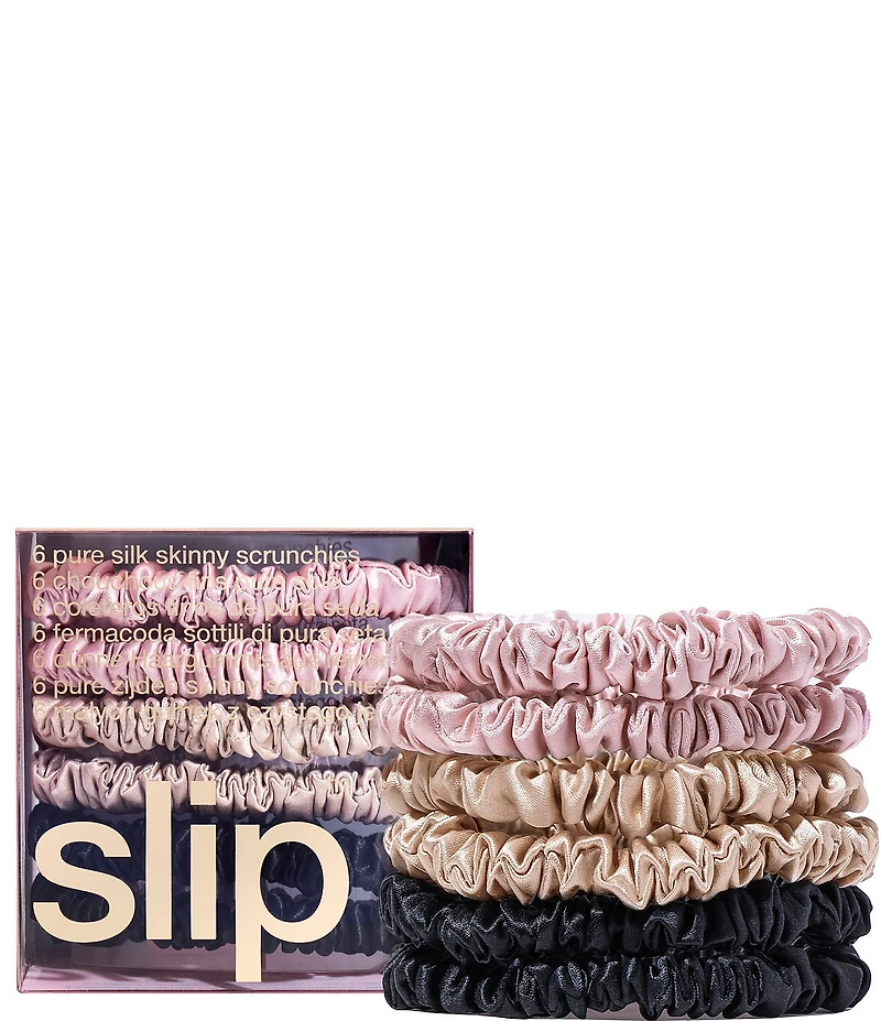 Slip Pure Silk Multi-Color Skinny Scrunchie Set