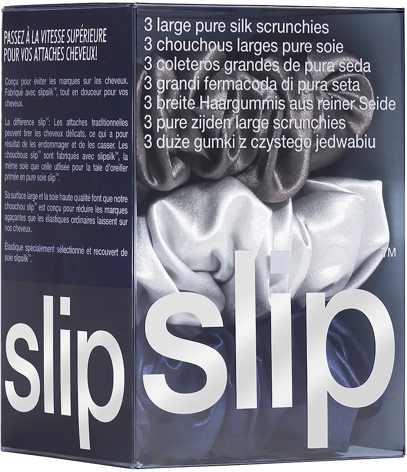 Slip Silk Large Midnight Scrunchies