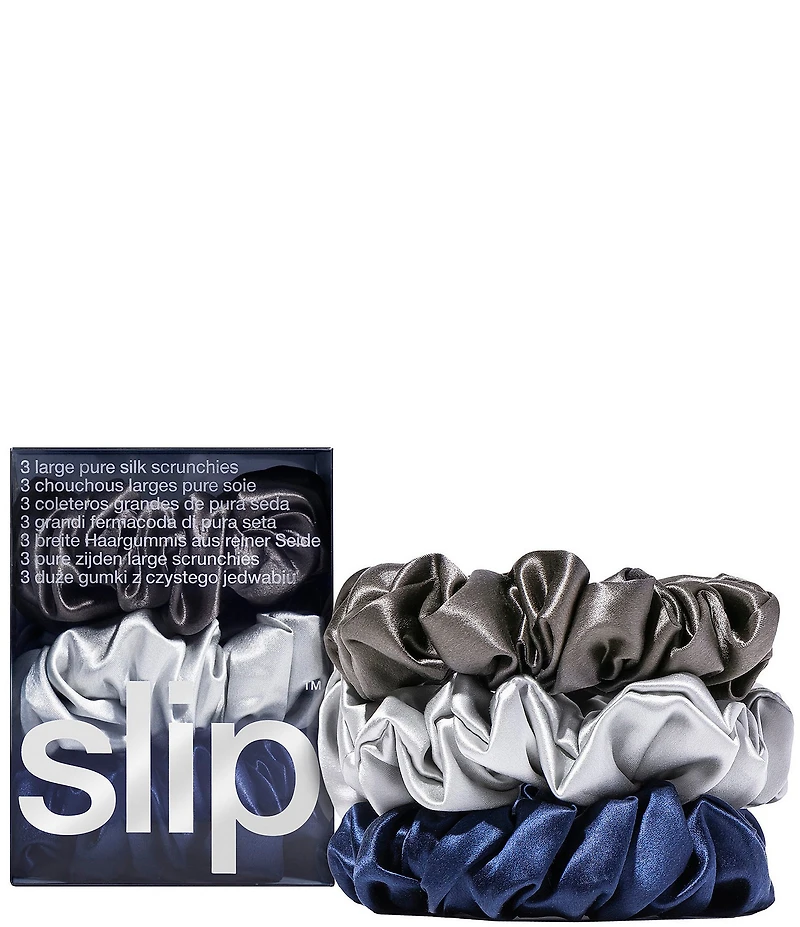 Slip Pure Silk Large Scrunchie Set