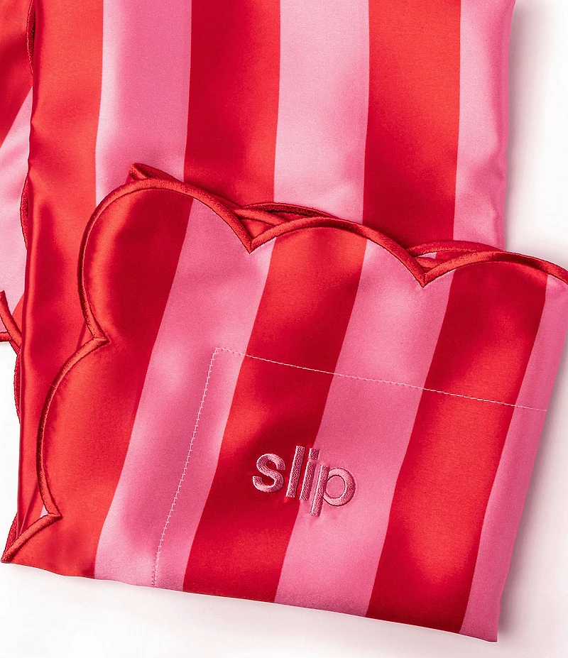 Slip Silk Queen Zippered Pillowcase with Scalloped Edge
