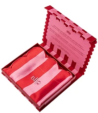 Slip Silk Queen Scalloped Edge Striped Pillowcase