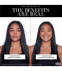 Slip Silk Queen Scalloped Edge Striped Pillowcase